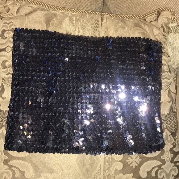 🩶Like New Vintage Sequence Tube Top - Picture 7 of 8